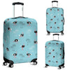 Ostrich Print Pattern Luggage Cover Protector-grizzshop