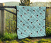 Ostrich Print Pattern Quilt-grizzshop