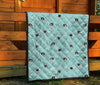 Ostrich Print Pattern Quilt-grizzshop