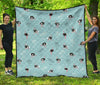 Ostrich Print Pattern Quilt-grizzshop