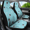 Ostrich Print Pattern Universal Fit Car Seat Covers-grizzshop