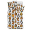 Otter Animal Family Pattern Print Duvet Cover Bedding Set-grizzshop