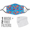 Otter Pattern Print Face Mask-grizzshop