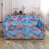 Otter Pattern Print Loveseat Cover-grizzshop