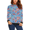 Otter Pattern Print Women Crewneck Sweatshirt-grizzshop