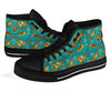 Otter Print Pattern Men Women's High Top Shoes-grizzshop