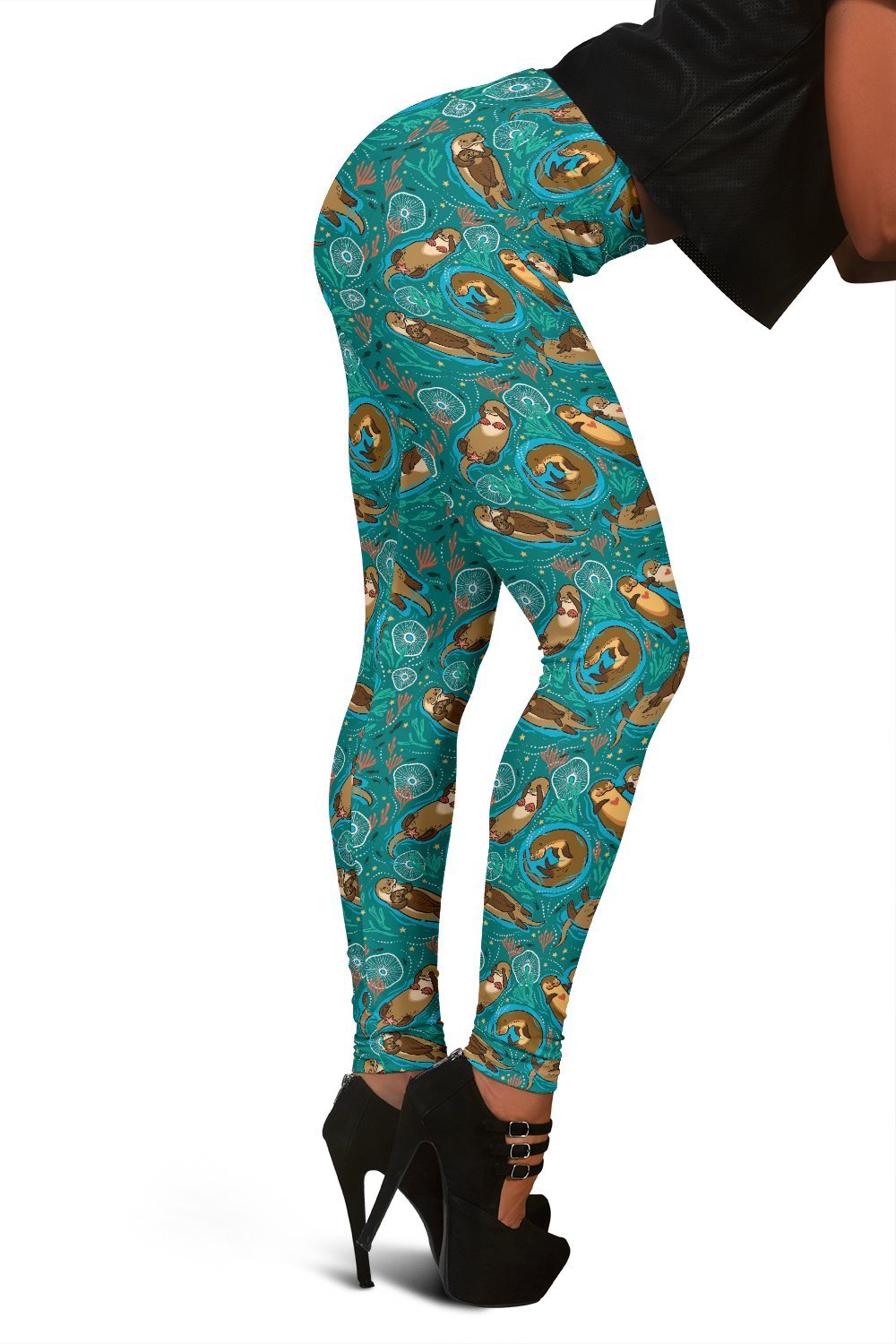 Otter Print Pattern Women Leggings-grizzshop