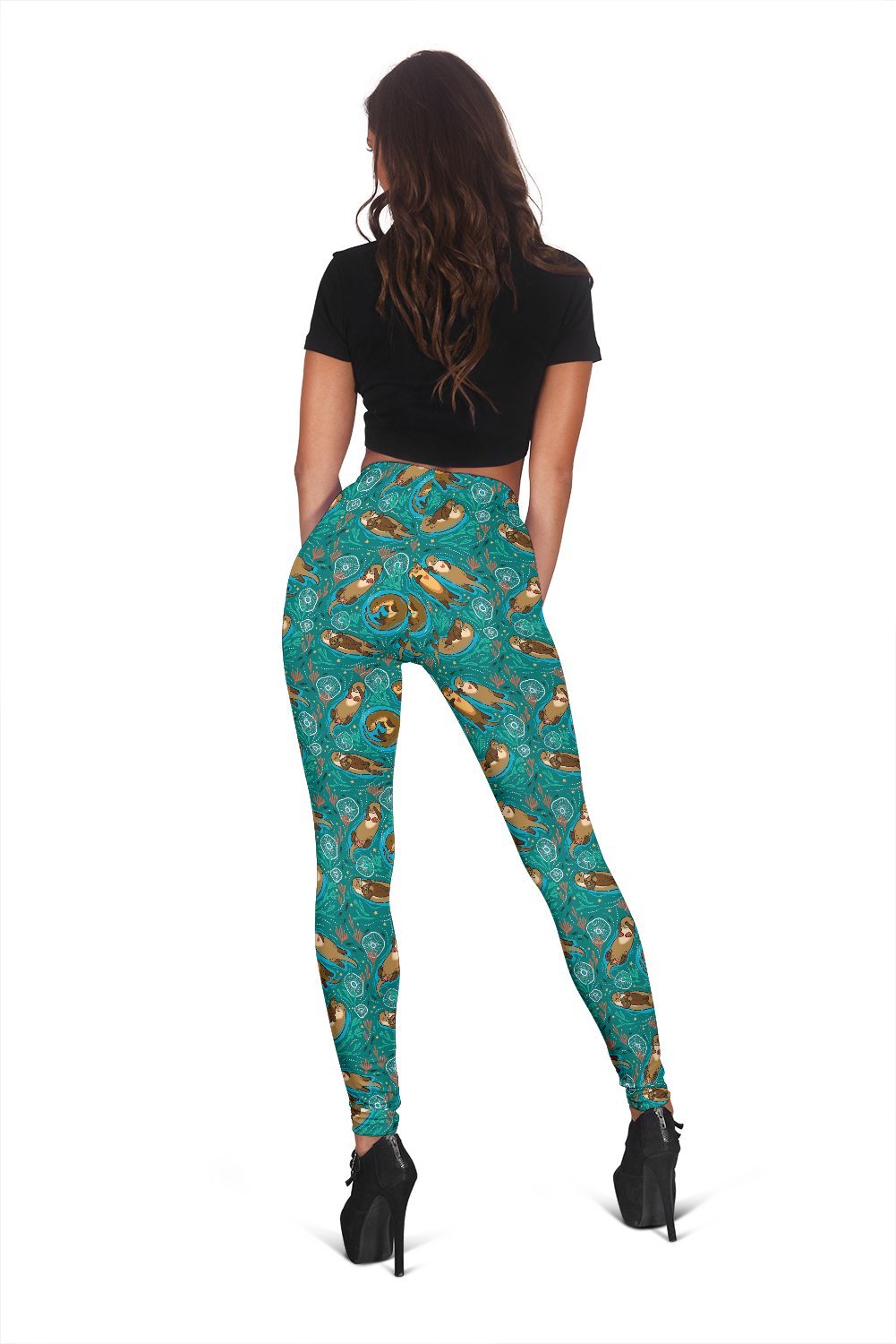 Otter Print Pattern Women Leggings-grizzshop