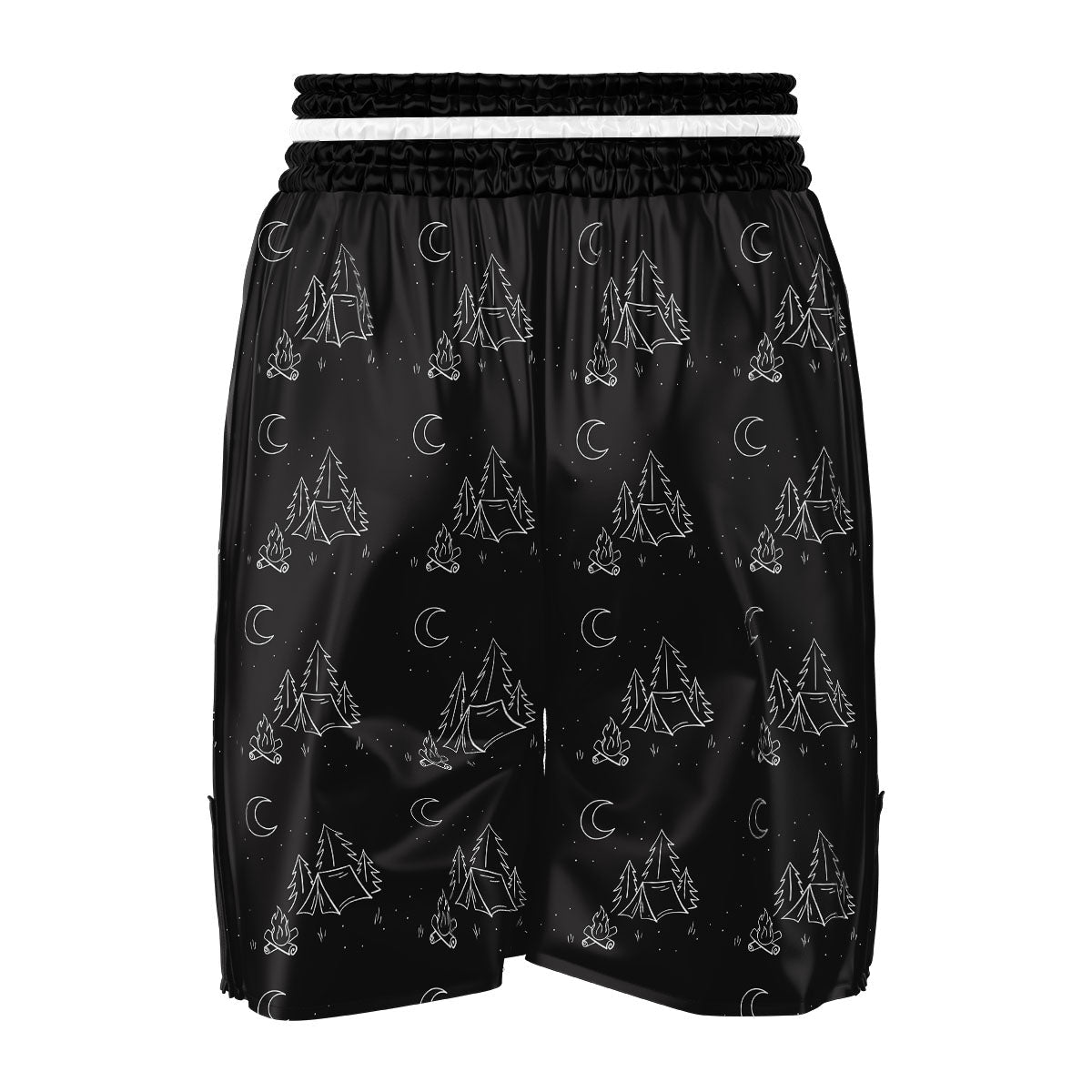 Outdoor Camping Print Pattern Boxing Shorts-grizzshop