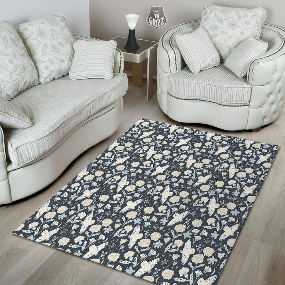 Owl Bohemian Print Pattern Floor Mat-grizzshop