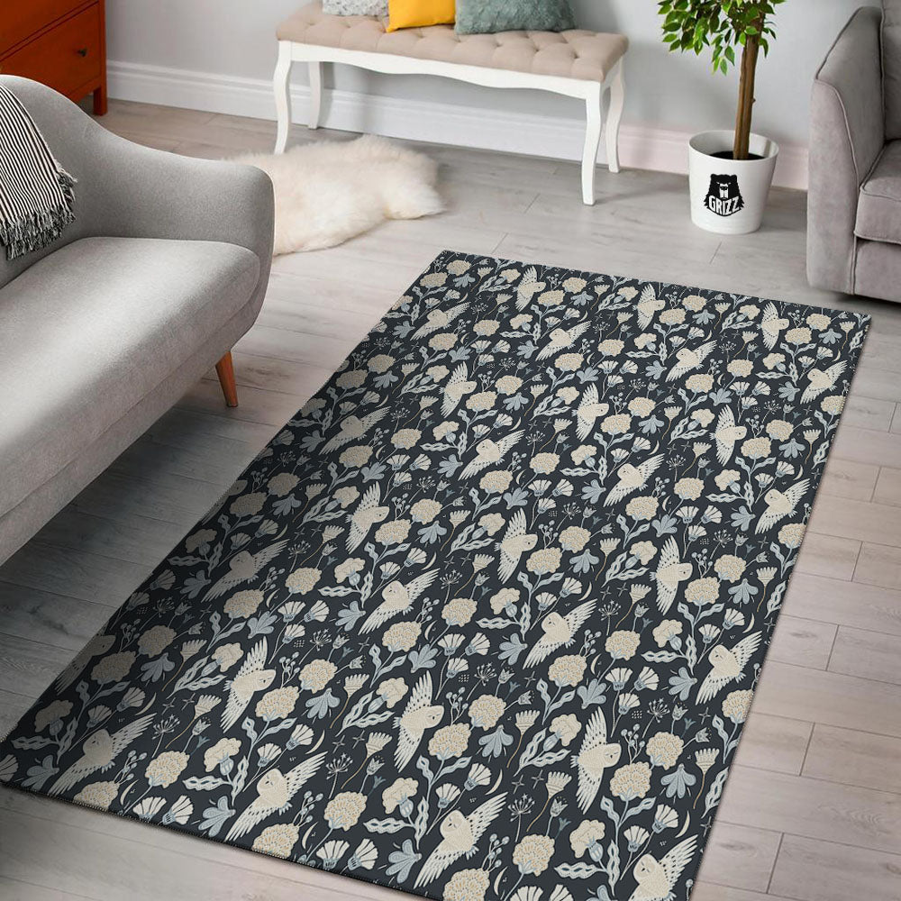 Owl Bohemian Print Pattern Floor Mat-grizzshop