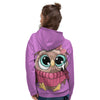 Owl Cute Print Women's Hoodie-grizzshop