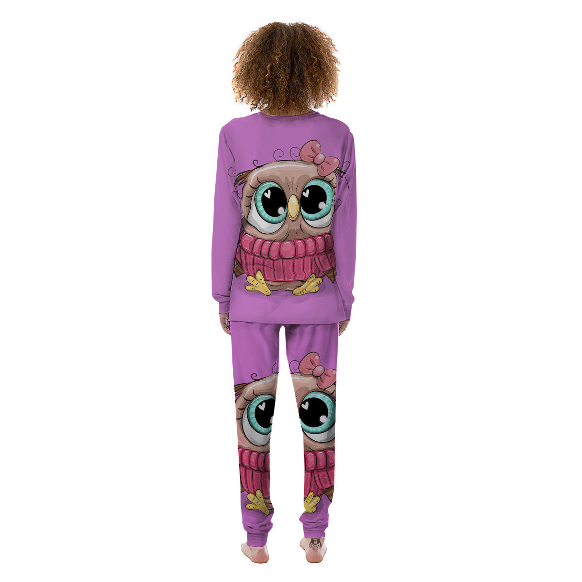 Owl Cute Print Women's Pajamas-grizzshop