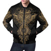 Owl Dream Catcher Feather Pattern Print Men's Bomber Jacket-grizzshop