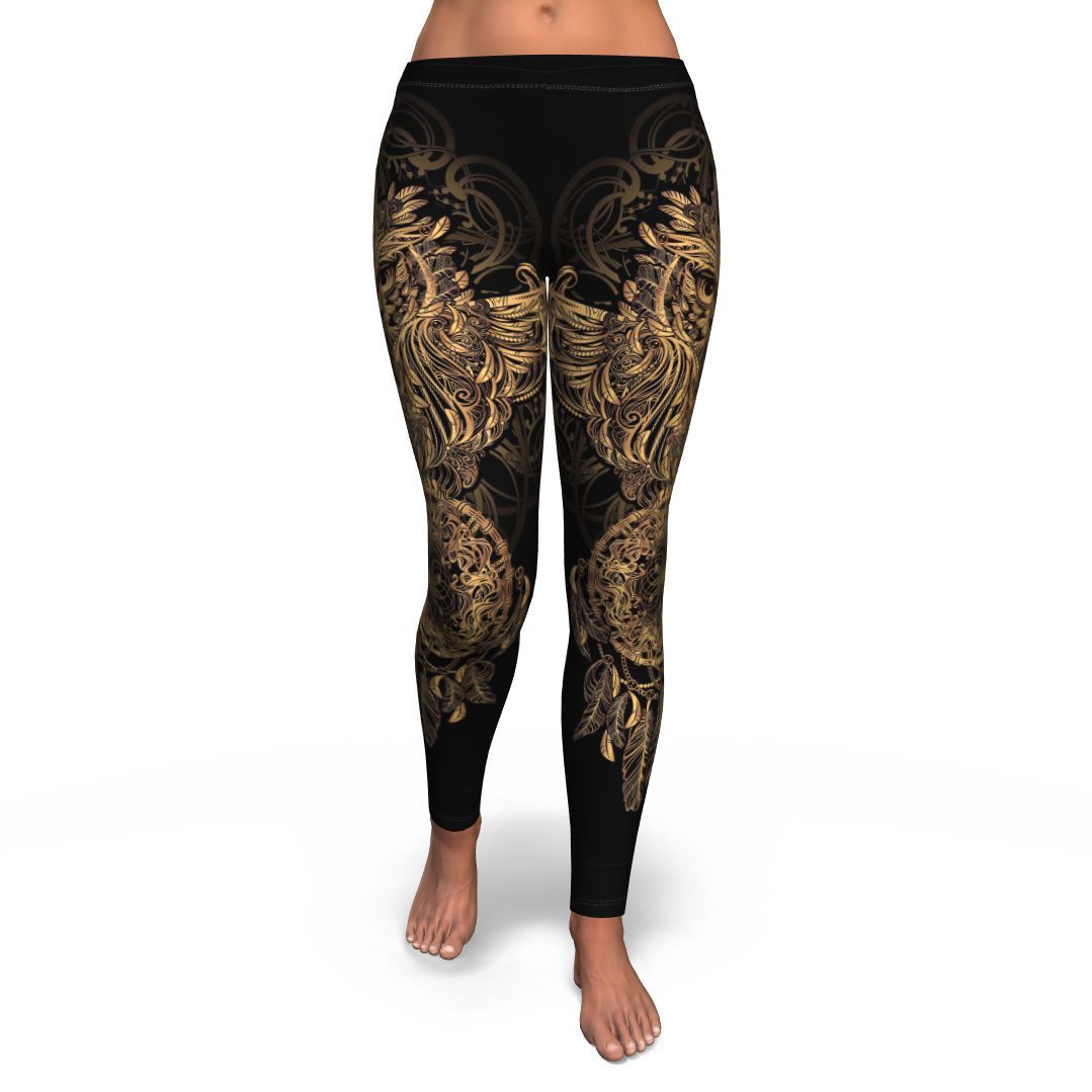 Owl Dream Catcher Feather Pattern Print Pattern Women Leggings-grizzshop