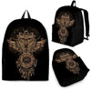 Owl Dream Catcher Feather Pattern Print Premium Backpack-grizzshop