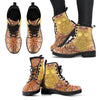 Owl Mandala Women's Leather Boots-grizzshop