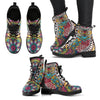 Owl Mandala Women's Leather Boots-grizzshop