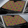 Owl Ornamental Pattern Print Car Sun Shade-grizzshop