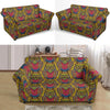 Owl Ornamental Pattern Print Loveseat Cover-grizzshop