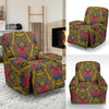 Owl Ornamental Pattern Print Recliner Cover-grizzshop