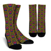 Owl Ornamental Pattern Print Unisex Crew Socks-grizzshop