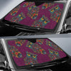 Owl Ornamental Print Pattern Car Sun Shade-grizzshop