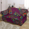 Owl Ornamental Print Pattern Loveseat Cover-grizzshop