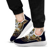 Owl Portrait Print White Athletic Shoes-grizzshop