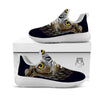 Owl Portrait Print White Athletic Shoes-grizzshop