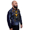 Owl Steampunk Print Men's Bomber Jacket-grizzshop