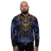 Owl Steampunk Print Men's Bomber Jacket-grizzshop