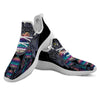 Owl With Dreamcatcher Print White Athletic Shoes-grizzshop