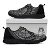 Owl Yin Yang Print Black Sneaker-grizzshop