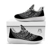 Owl Yin Yang Print White Athletic Shoes-grizzshop