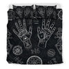 Pagan Gothic Wiccan Witch Pattern Print Duvet Cover Bedding Set-grizzshop