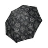Pagan Gothic Wiccan Witch Pattern Print Foldable Umbrella-grizzshop