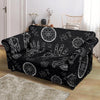 Pagan Wiccan Witch Pattern Print Loveseat Cover-grizzshop