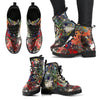 Paint Splash Street Art - Leather Boots for Women-grizzshop