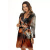 Painting Brown Horse Print Women's Robe-grizzshop