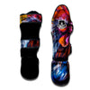 Painting Rooster Print Muay Thai Shin Guards-grizzshop