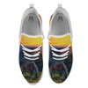 Painting Sunset Horse Print White Athletic Shoes-grizzshop