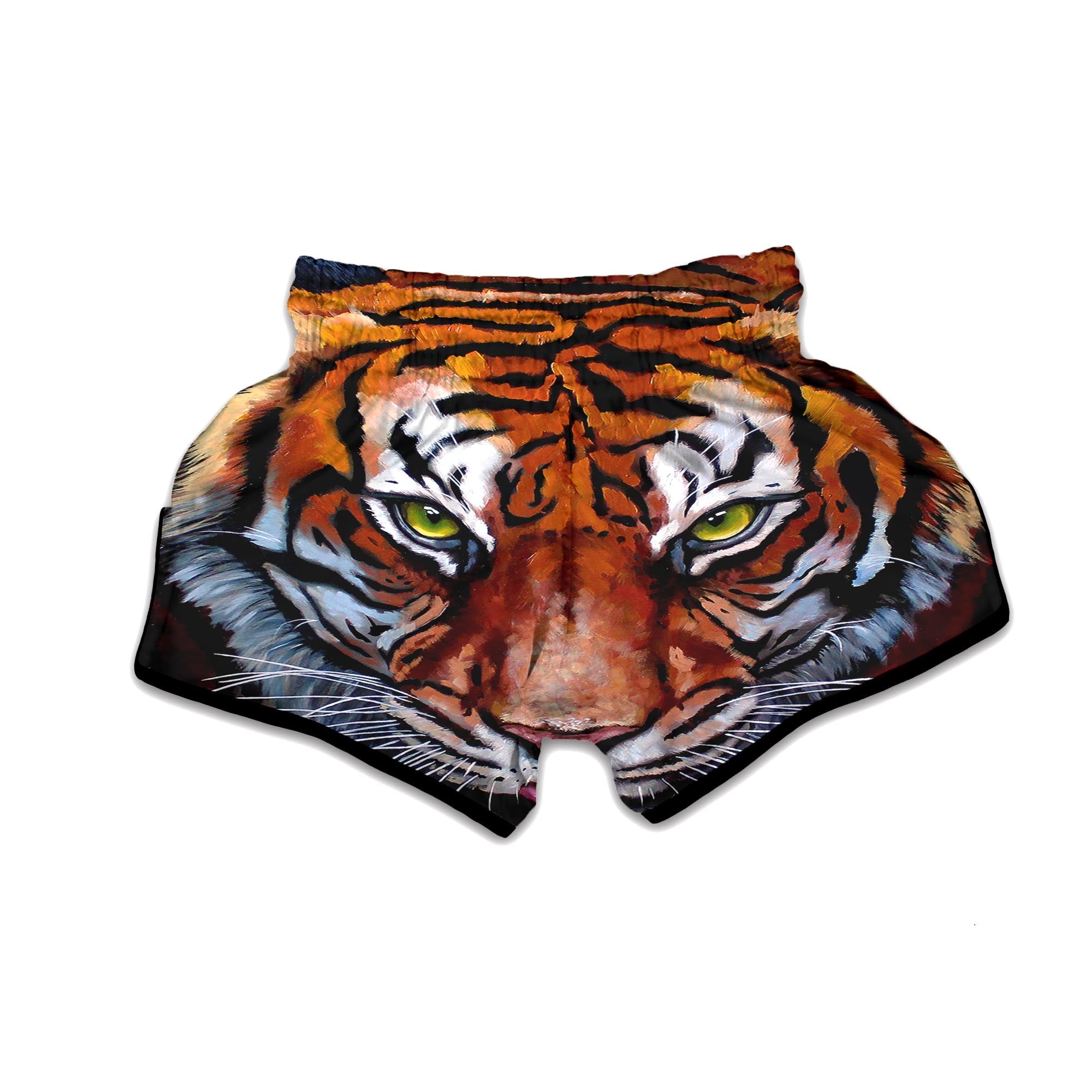 Painting Tiger Print Muay Thai Boxing Shorts-grizzshop