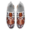 Painting Tiger Print White Athletic Shoes-grizzshop