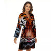 Painting Tiger Print Women's Robe-grizzshop