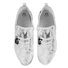 Painting White Horse Print White Athletic Shoes-grizzshop