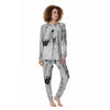 Painting White Horse Print Women's Pajamas-grizzshop