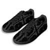 Paisley Bandana Black And White Print Pattern Black Low Top Sneakers-grizzshop