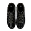 Paisley Bandana Black And White Print Pattern Black Low Top Sneakers-grizzshop