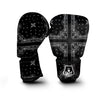 Paisley Bandana Black And White Print Pattern Boxing Gloves-grizzshop